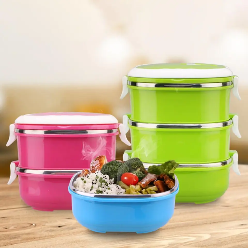 square thermal lunch box