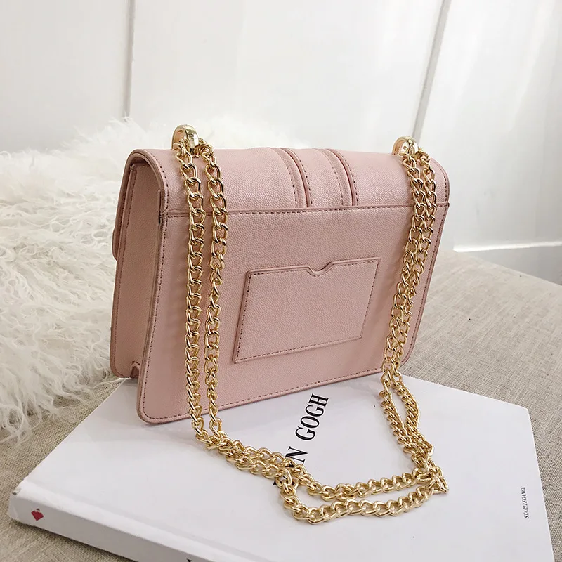 

2019 New Style Stereo Stereotypes Square Sling Bag Pig Nose Lock Chain Shoulder WOMEN'S Bag