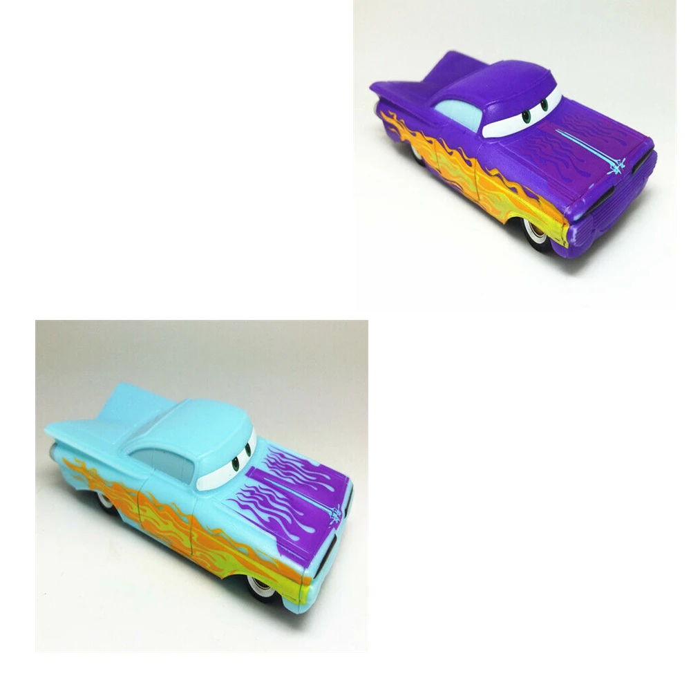 Disney Pixar Cars Changers Dinoco Lightning Sherif McQueen автомобиль 1:55 литой автомобиль коллекция детей свободный редкий сбор - Цвет: Ramone Purple