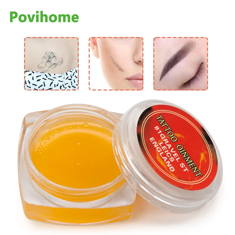 

1pcs Tattoo Aftercare Ointment Scar Repair Cream Wounds Care Moisturizing Semi-permanent Eyebrow Skin Recovery 10g