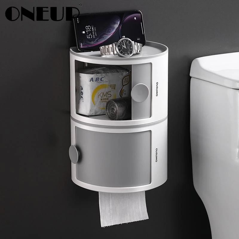 Oneup Toilet Paper Holder Bathroom Organizer Multifunction Roll Toilet