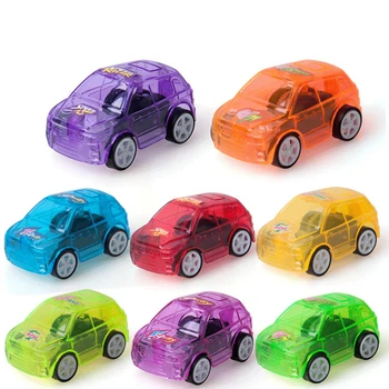 

Transparent Cute Plastic Pull Back Car Toy for Child Wheels Mini Car Model Funny Kids Toys for Boys Girls Toys