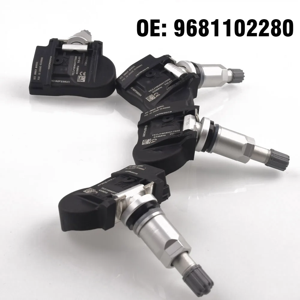 4 шт. датчик давления в автомобильных шинах TPMS 433 МГц для peugeot 207 208 307 308 4008 для Citroen C4 C5