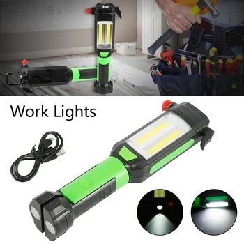 

Work Lights Magnetic Car Repairing Working Light COB LED Flashlight Camping Climbing Hunting Light USB Charging Portable Lamp