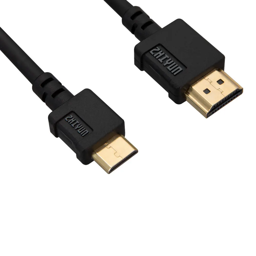 Черный ZHIYUN официальный HDMI к Micro/Mini/HDMI кабель передачи изображения для передачи изображения передатчик кран 3 Лаборатории Ручной Gimbal - Цвет: Черный