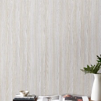 

New-Self Adhesive Wallpaper Wood Grain Effect Waterproof Thick PVC Wallpaper Peel Stick Rolling Paper