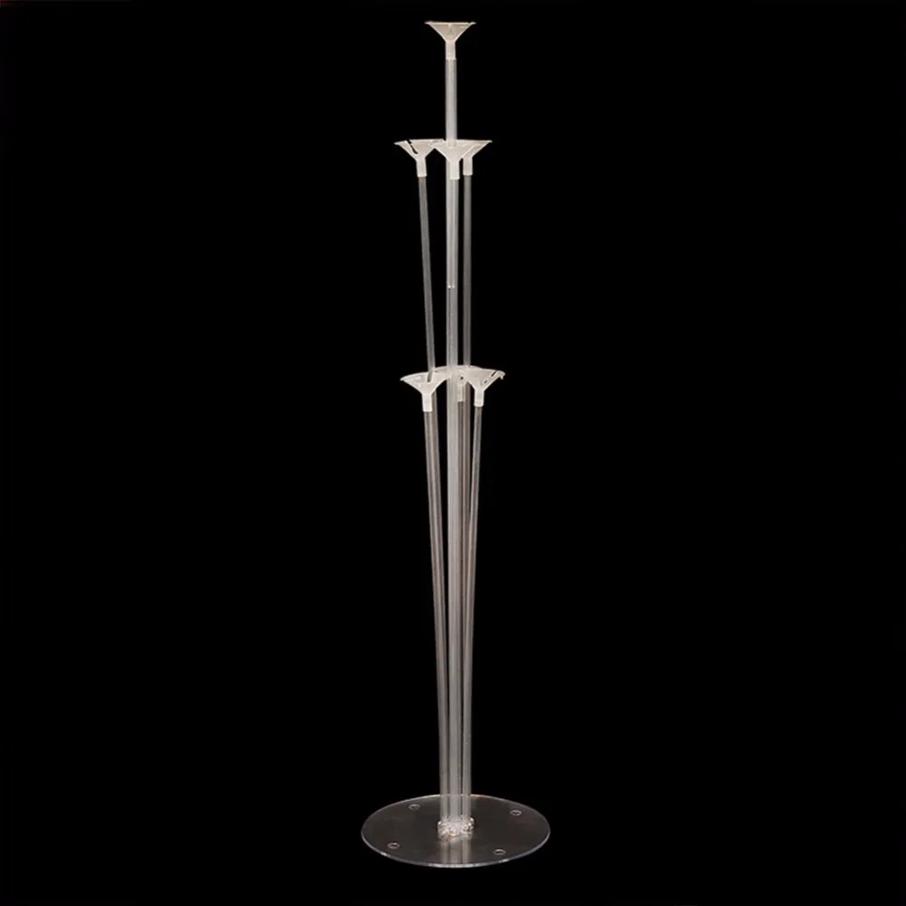 Держатель для воздушных шаров с 7 трубками подставка прозрачная Пластиковая