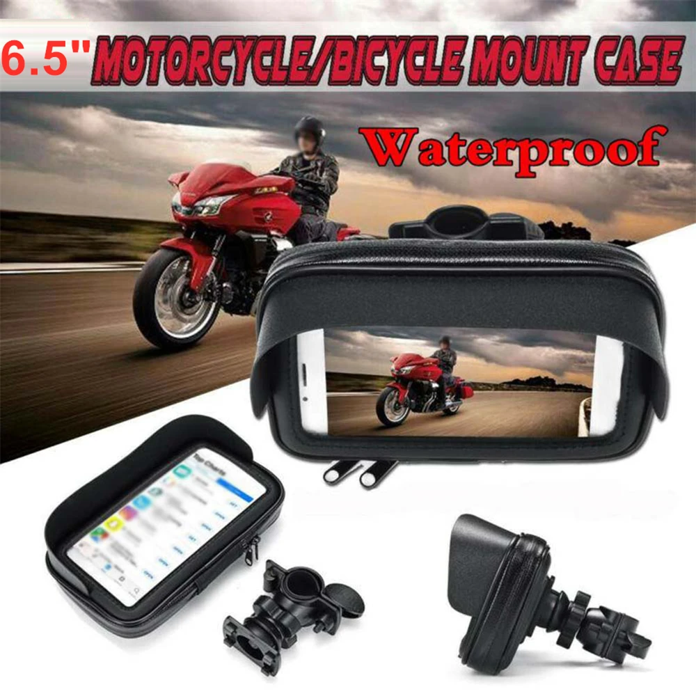 6.5 Inch Motorcycle ATV Handlebar Holder Mount Bag GPS Case Waterproof For Mobile Phone Anti-Scratch Practical Accessories phone holder mobile phone holder