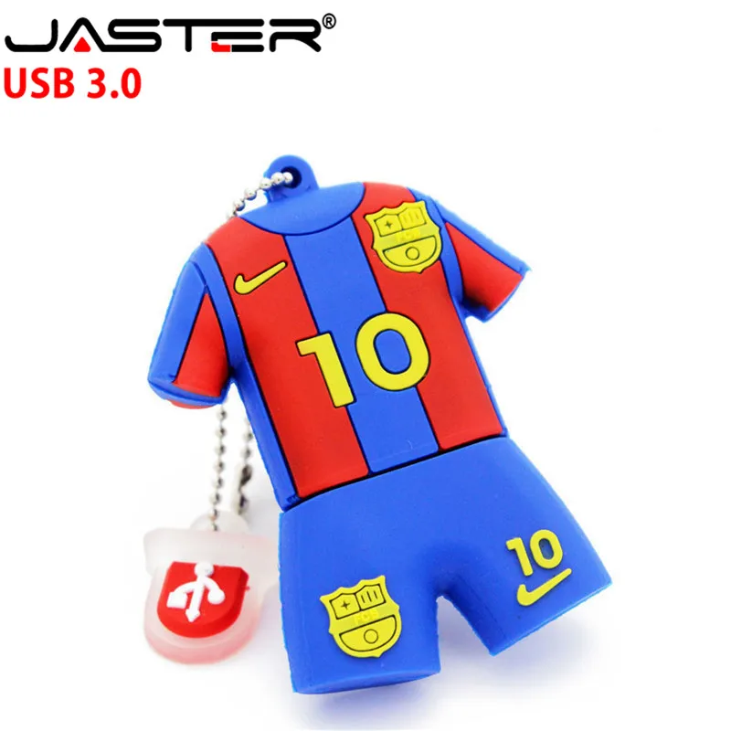 JASTER 3,0 Барселона футбольная Джерси Barca Messi флешки, usb флеш-карта диск 4 ГБ 8 ГБ 16 ГБ 32 ГБ футбольный флэш-накопитель подарок