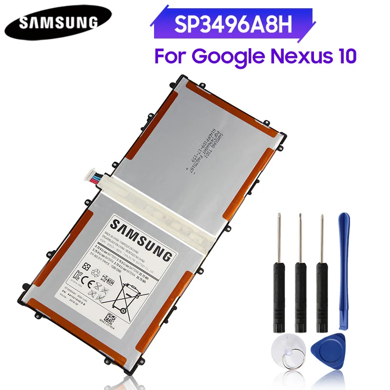 Оригинальный аккумулятор для планшета SP3496A8H(1S2P) Samsung Google Nexus 10 GT P8110 SP3496A8H HA32ARB 9000