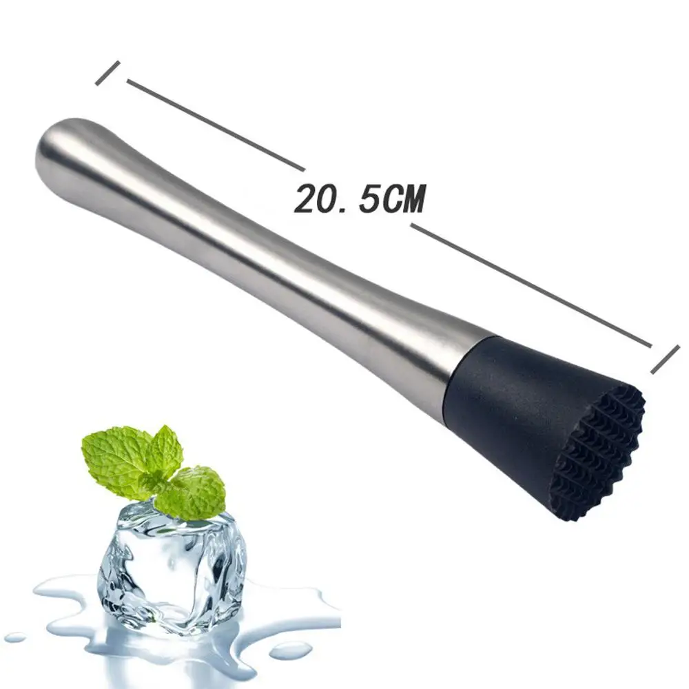 Барный пестик, барная посуда Mojito, коктейльный смеситель из нержавеющей стали для домашнего питья, измельченный лед, посуда, барный инструмент TDH