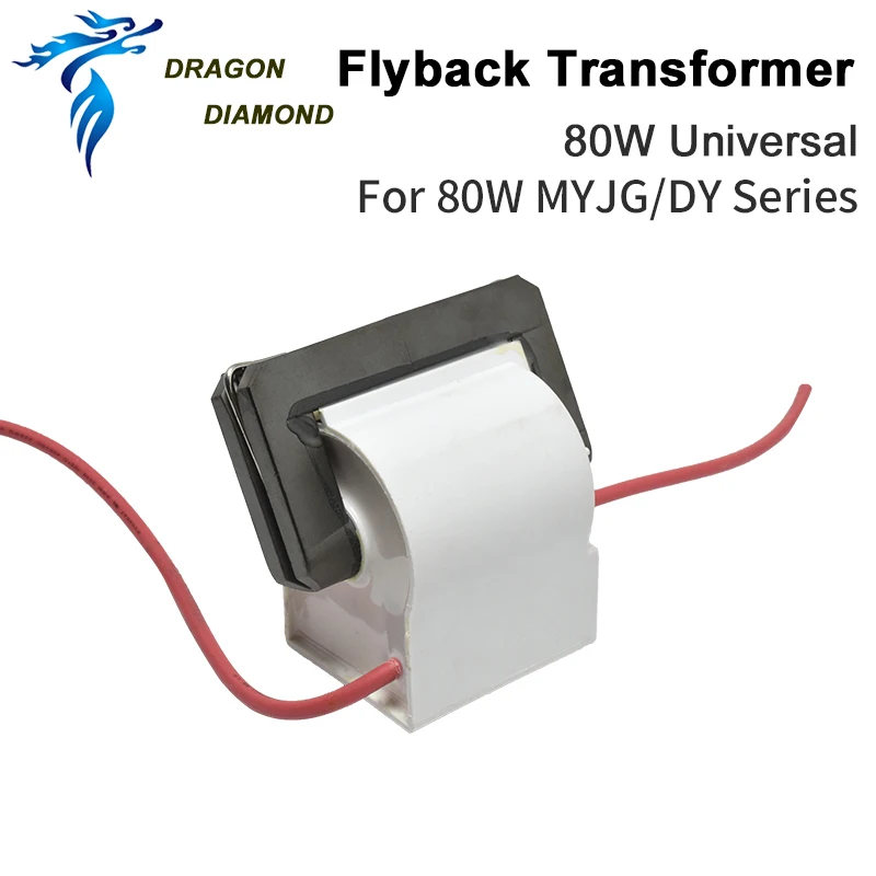 High Voltage Flyback Transformer for 80W-100W CO2 Laser Power Supply Model A&B 