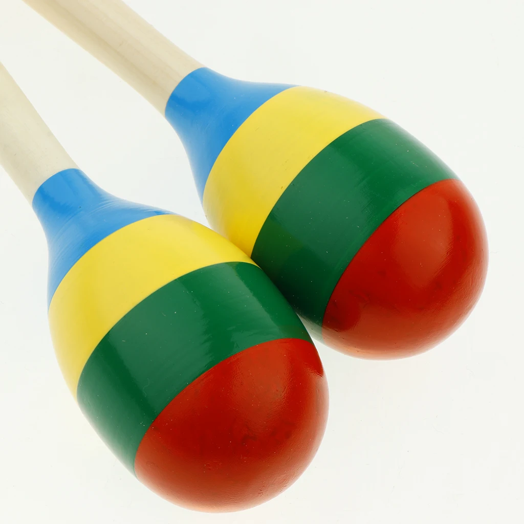 1 Pair Maraca Sand Hammer Shaker for Baby Kids Children Music Early Educational Toys