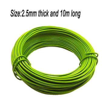 

2.5 Thick Iron Wire ​ 10m Long Black Green White DIY Nylon Plastic Coated
