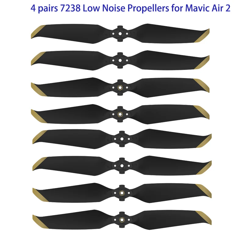 Refurbished Price for  New Arrival 4 pairs 7238 Low Noise Props 7238F Propellers for DJI Mavic Air 2 Drone Accessories