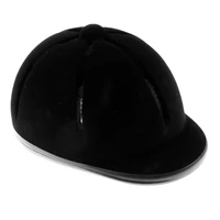 Kids Horse Riding Helmet Adjustable Velvet Equestrian Riders Helmet Black 1