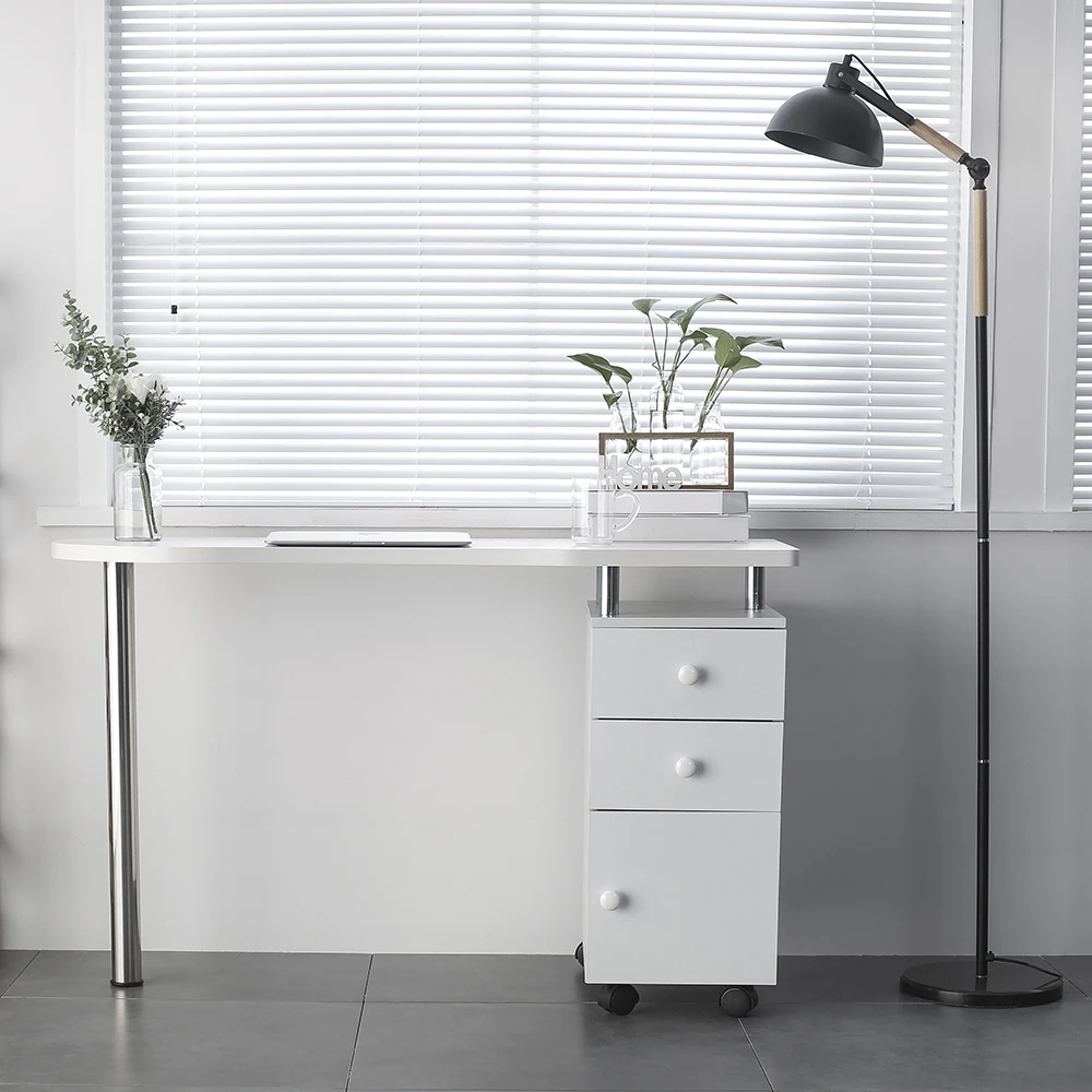 

Modern Manicure Workstation Profession Nail Salon Technician Desk Hand-care Table White Ship Fast