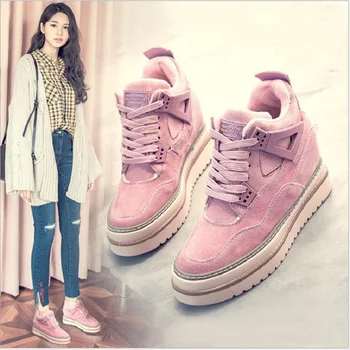 

Korean version of thick bottom muffin casual low-top sneakers women