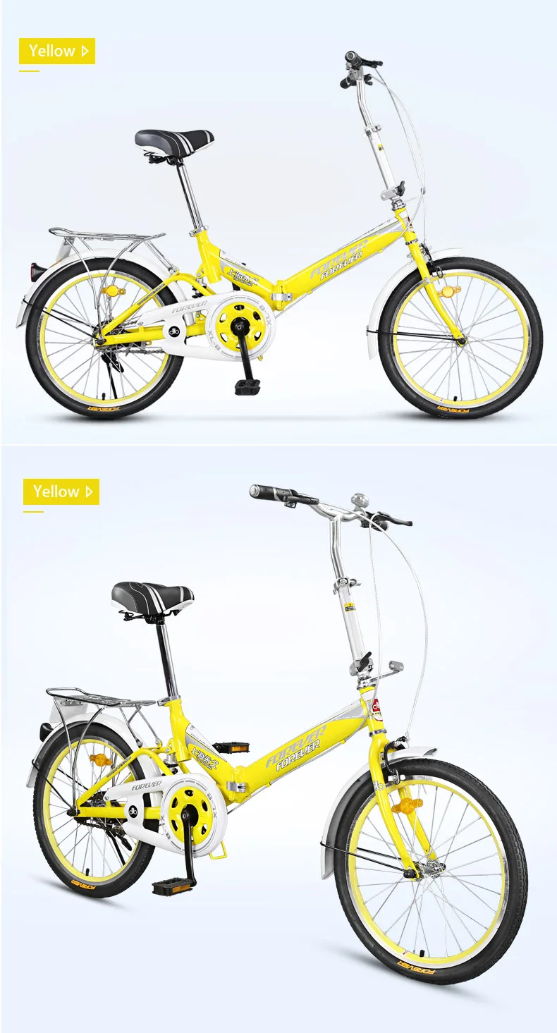 FROEVER 16 дюймов складной велосипед из высокоуглеродистой стали цикл v-образный задний тормоз складной велосипед для студентов и поездок на велосипеде MTB