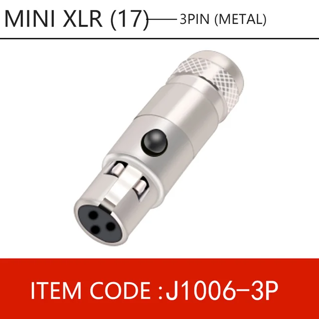 1pc Mini XLR 3 4 5 6 Pin Female Plug Small XLR Audio Microphone Connector MIC for Cable Soldering Straight 1x3 pin