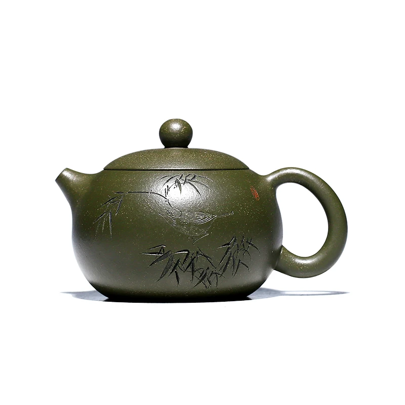 Yixing GuYue hall are recommended pure manual small kung fu tea set suits bamboo finches xi shi pot the teapot