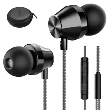 

EKSA T1 Earphones Wired Sleeping Earset Stereo In-ear Circle Wired Earbuds Control smartphone With Mic