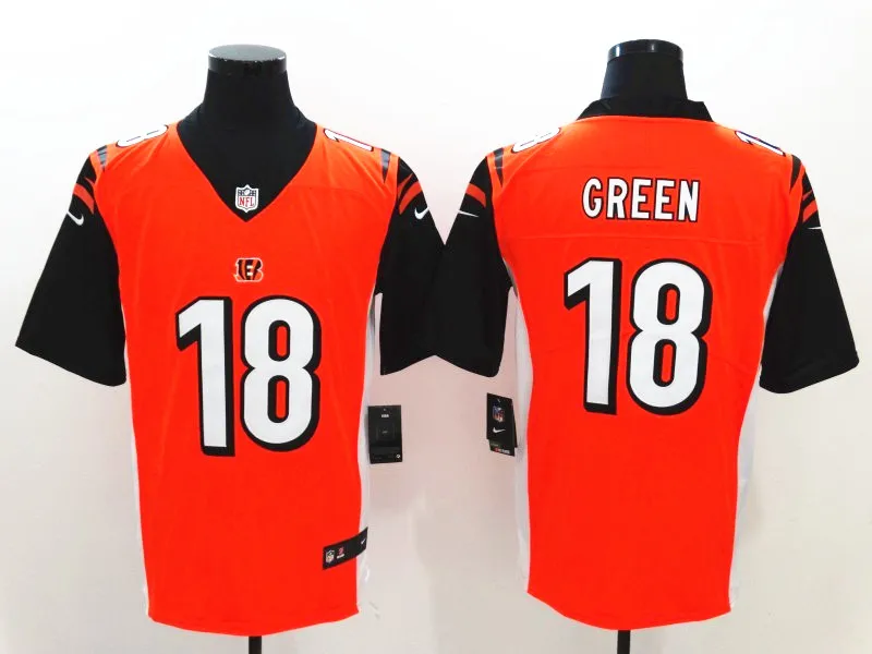 Золотой Мужчины Цинциннати Joe Mixon A.J. Green Vapor Untouchable Limited Джерси - Цвет: Золотой