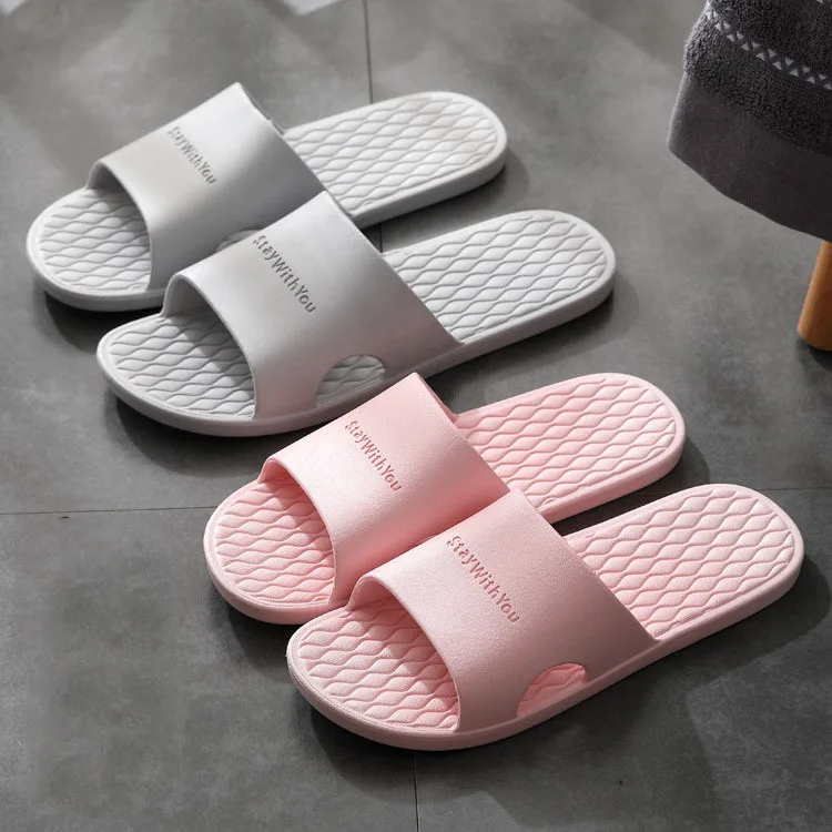 

2020 Sandals Women's Summer Bathroom Bath Summer Household Indoor Couples Summer MEN'S Slippers Household Anti-slip