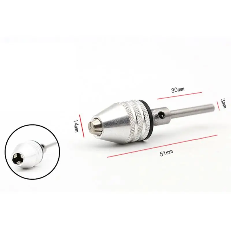 WINOMO 0.3-3.4mm Chuck Adapter Drill Bit Converter 2.35mm Connecting Shaft Mini Round Shank Electric Grinding Drill Chuck WINOMO 0.3-3.4mm Chuck Adapter Drill Bit Converter 2.35mm Connecting Shaft Mini Round Shank Electric Grinding Drill Chuck
