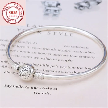 

TIF pan 925 Sterling Silver Bracelet for women.Limited Edition Moments True Uniqueness Bangle Original Classic LOGO Jewelry gift