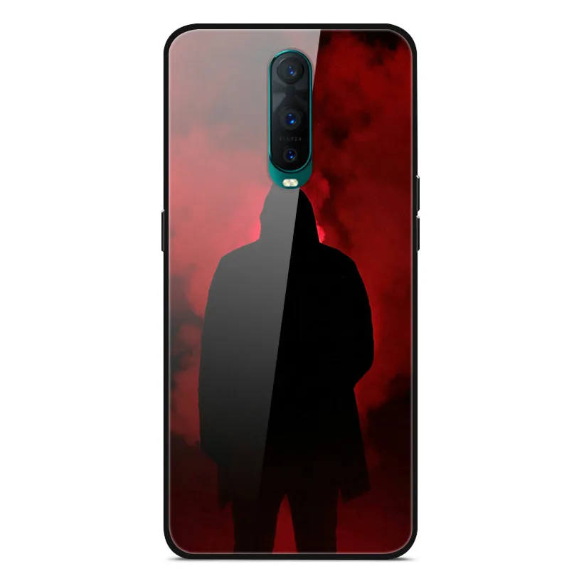 9 Чехол для OPPO RX17 Pro закаленного стекла чехол с принтом аниме Твердый чехол на заднюю панель телефона для OPPO RX17 Neo чехол RX17Neo RX 17 Pro бампер - Цвет: 9