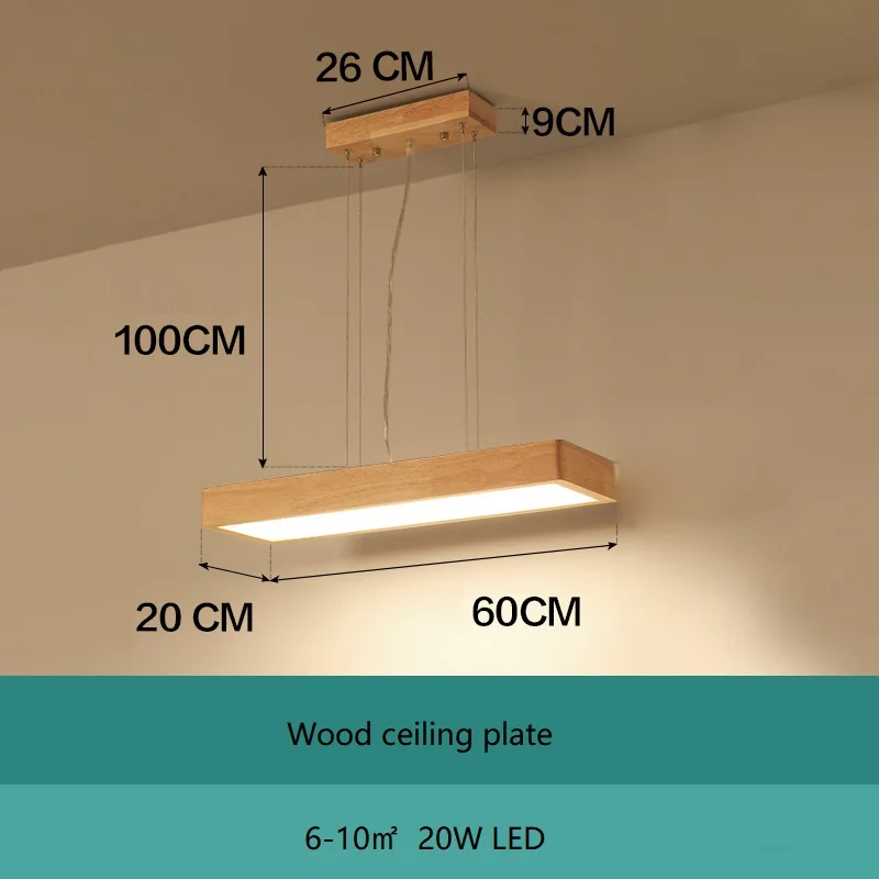 Подвесные светильники lukloy из натурального дерева современный прямоугольный длинный подвесной светильник s гостиничный зал магазин коммерческий светильник для Кабинета