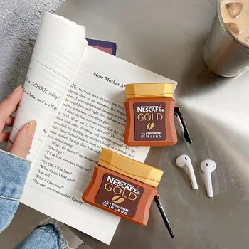 

Cute Cartoon Coffee Pot Case for Airpods 1/2/pro Case Soft Silicone Earphone Headphone Cover