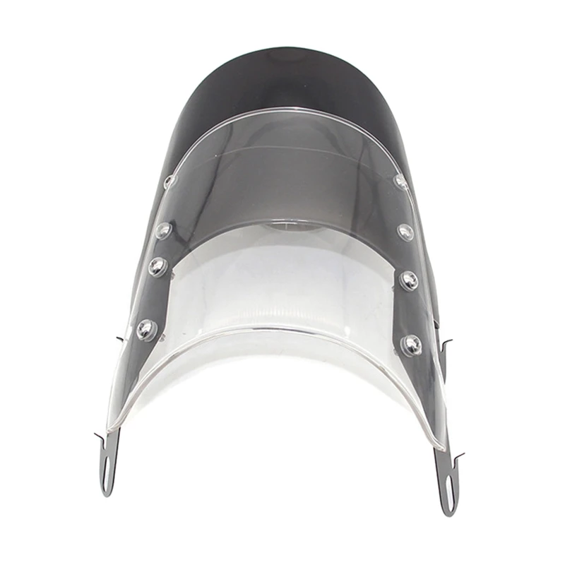 

Motorcycle Windshield Airflow Adjustable Windscreen Wind Deflector for 5-7 Inch Headlights Universal Moto Accessories B