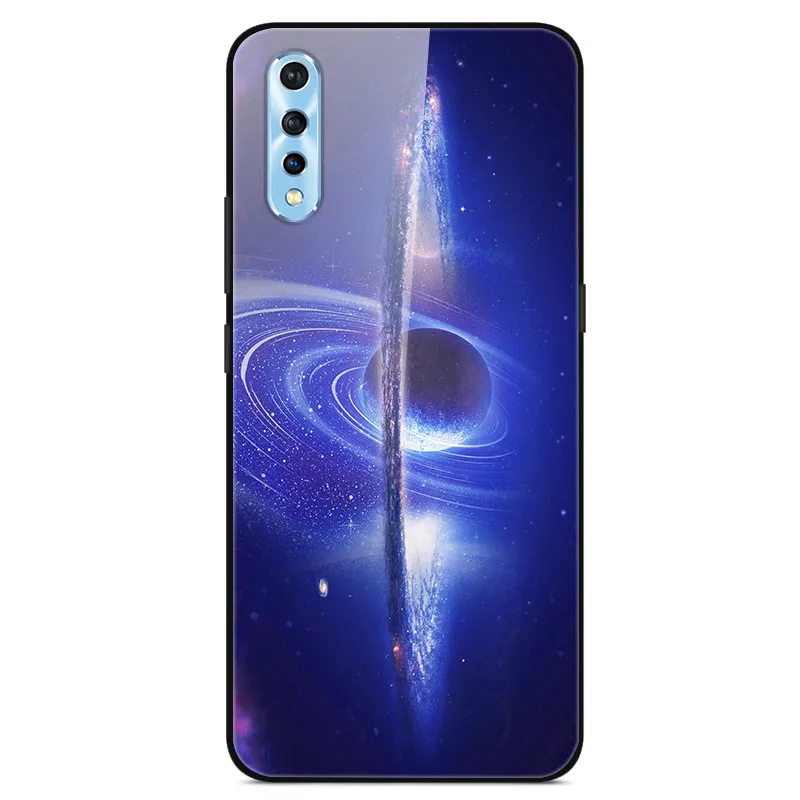 16 Для Vivo V17 Neo Чехол Закаленное Стекло Пластиковая Жесткая Задняя чехол Для Vivo V17 Neo V 17 V17Neo Крышка Планета ТПУ Бампер VivoV17 Neo - Цвет: 16