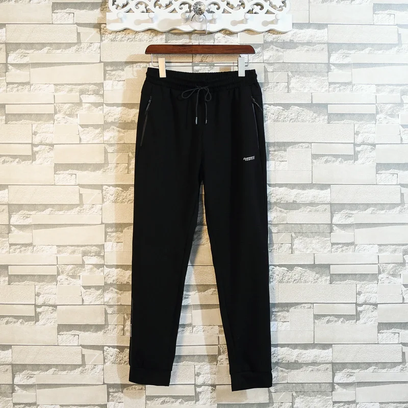

Autumn New Style Men Plus-sized Fashion Casual Knit Closing Athletic Pants Fat Sweatpants
