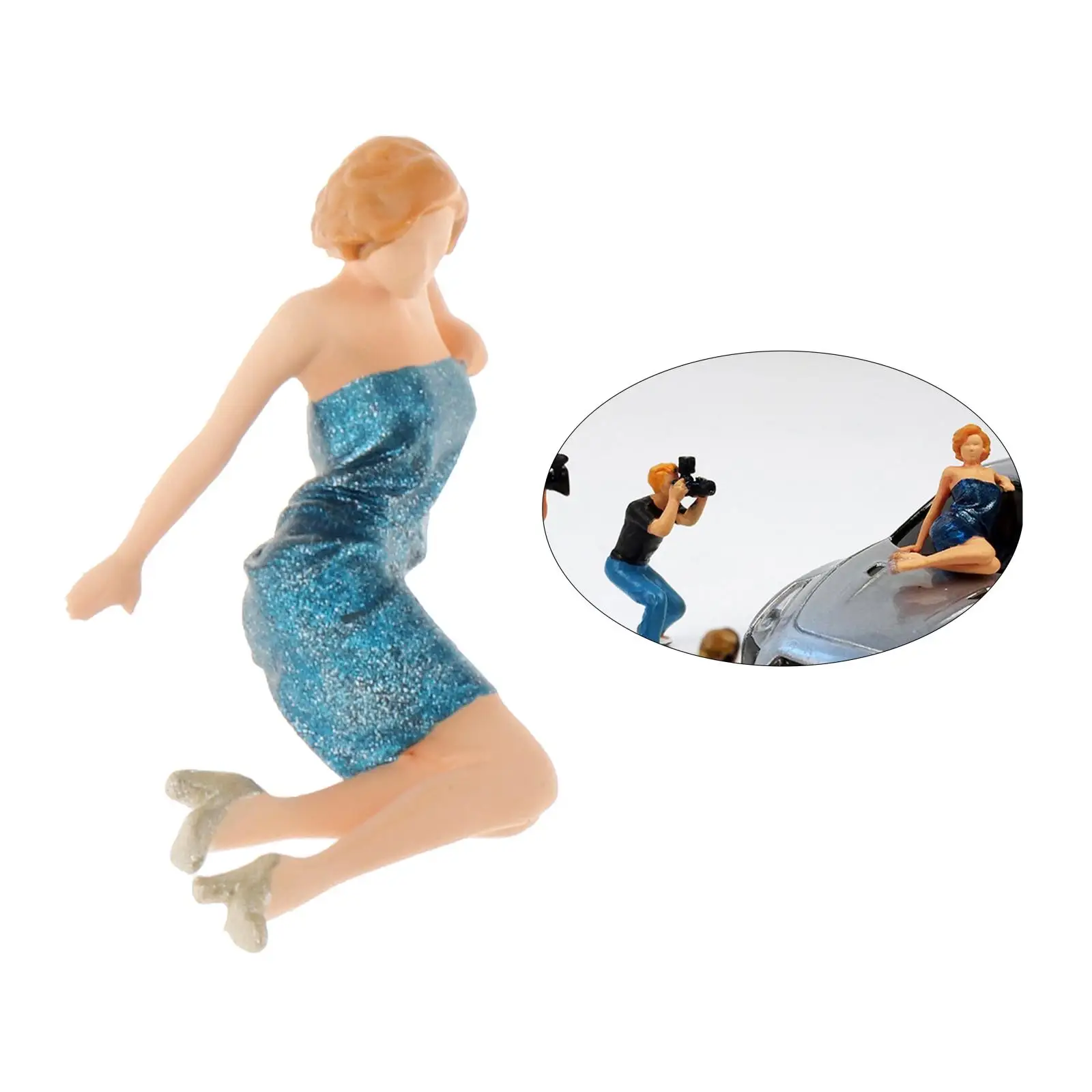 People Figurines 1:64 Scale Model People Figures Tiny People Doll Toys Fit for Miniature Scenes Decor