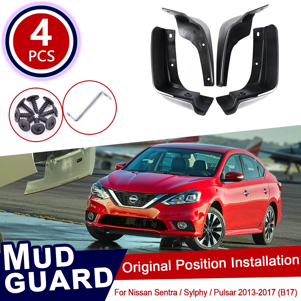 Для Nissan Sentra Sylphy Pulsar 2013 ~ 2019 B17 автомобиля Брызговики крыло Fender аксессуары 2014 2015 2016