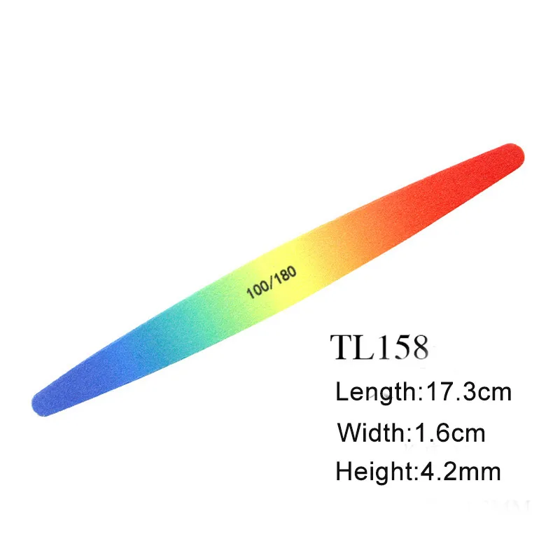 1 шт. переливающийся 100/180 пилочка для ногтей двухсторонняя пилочка-полировка и Полирующий гвоздь художественный инструмент