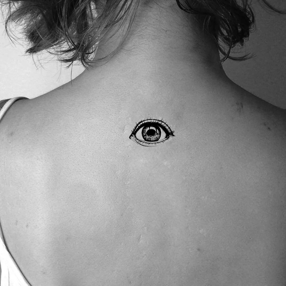 2Pcs DIY Big Eye Temporary Fake Tattoo Sticker Design Waterproof Fake Tattoo Sticker Arm Body Art