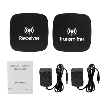 

2.4GHz 5GHz Wireless HD Extender 1080P H.264 Transmitter Receiver Automatic Wifi Connection 165MHz 6.75Gbps Stable Audio Video