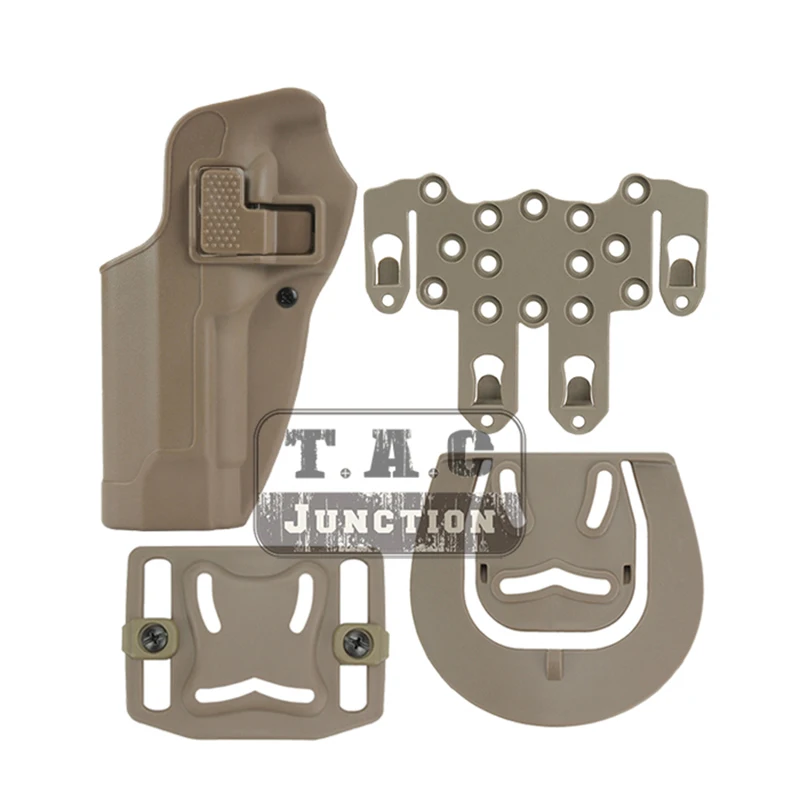

Tactical CQC Serpa Gun Holster For Beretta 92 96 M9 M92 Quick Left Hand Paddle Belt Loop Pistol Holster w/ STRIKE MOLLE Platform