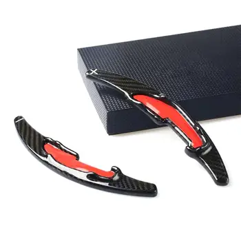 

Real Carbon Fiber Steering Wheel Paddle Shift Extension Trim For BMW M2 M3 M4 M5 M6 X5M X6M 2014 2015 2016
