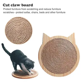 

Cat Window Wall Mount Scratcher Cat Claws Care Toy Kitten Scratching Sisal Plate Kitten Scratch Board Furniture Protector