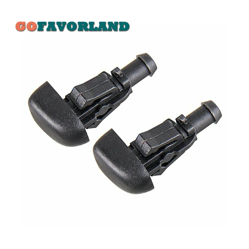 

2PCS Front Car Accessories Windscreen Plastic Wiper Nozzle Water Spray Car Cleaning 3W7Z-17603-AA For Ford Crown 2003-2011 Flex