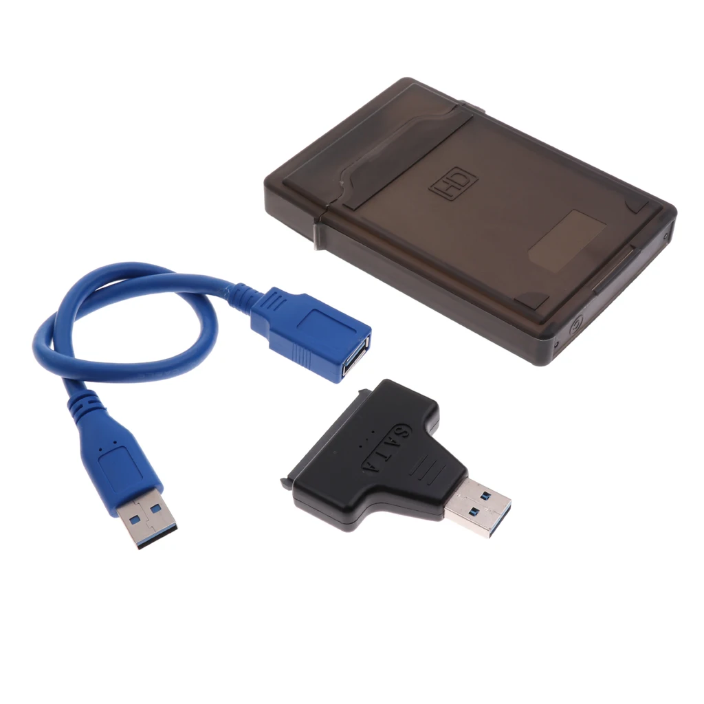 USB 3 0 к 22PIN SATA серия ATA HDD конвертер светодиодный адаптер с 2 5 "коробкой для Mac OS 9.X |