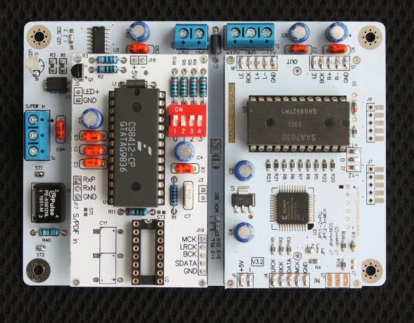 TDA1540 Driver Board Supports 256FS 384Fs I2S Input