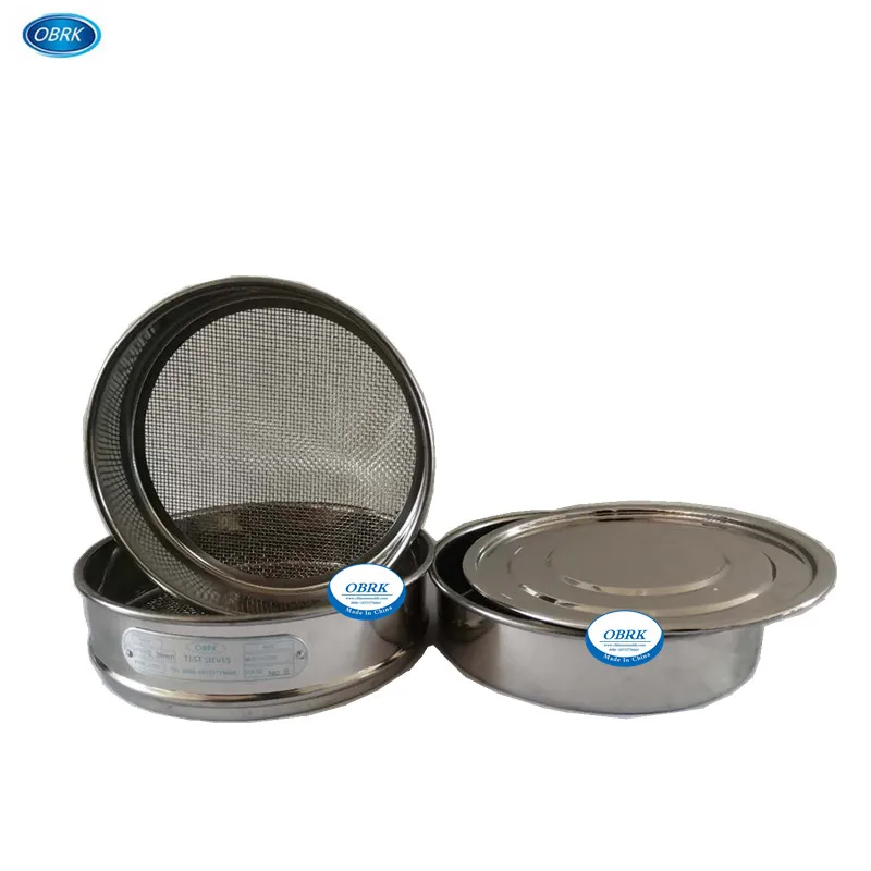 Diameter 200mm Woven Soil Test Sieve Standard Sample Screen Stainless Steel Pharmacopoeia Screen Sieve