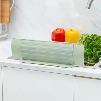 

Kitchen Sink Splash Water Impermeable Retaining Plate Splatter Screen Water Wash Basin Kitchen Rack Tools(Random Color)