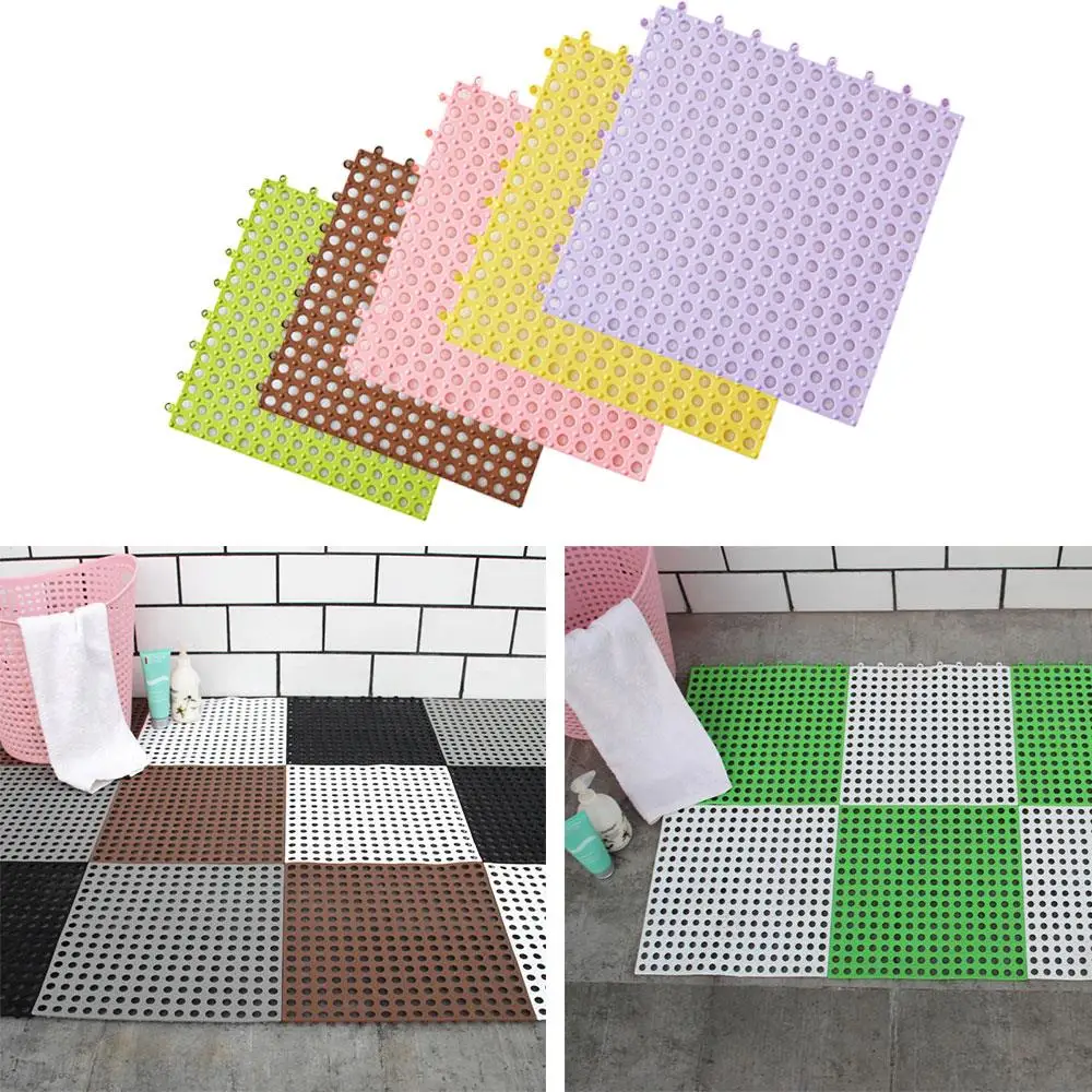 Красочные Анти бактерии водонепроницаемый ковер для ванной комнаты простой